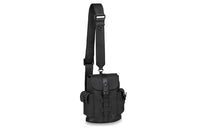 LOUIS VUITTON CHRISTOPHER Cow Leather Backpack Unisex Black
