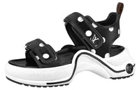 LOUIS VUITTON Archlight 1.0 LV Archlight Line Strap Sandals Women's Black
