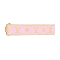 LOUIS VUITTON Metal Hair Clips Unisex Pink