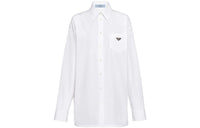 PRADA Triangle logo Poplin Shirt
