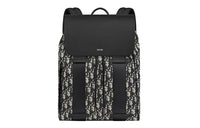 DIOR Leather Backpack Unisex Black/Beige
