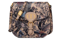 DIOR Bobby Cow Leather Crossbody Bag Shoulder Bag Women's Beige