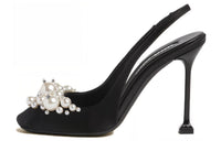 MIU MIU Slim Heel High Heels 10.5cm Women's Black
