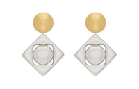 SAINT LAURENT Brass Earrings Women's Gold