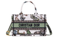 DIOR BookTote Embroidery Tote Bag Shopping Bag Handbag Mini Women's Multicolor