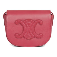 CELINE Cuir Triomphe Triumph Calfskin Crossbody Bag, Shoulder Bag Women's Pink Candy