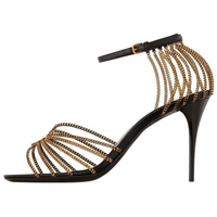 SAINT LAURENT Babylon Strap Sandals 9cm Women's Black