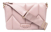 MIU MIU Leather Crossbody Bag Shoulder Bag Women's Pink