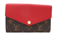 LOUIS VUITTON Pallas Monogram Canvas Legendary Wallet Regular Unisex Cherry Color