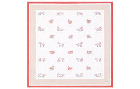 HERMES Knit Scarves Women's Red/White