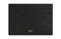 CELINE Cow Leather Card Holder Women's Black