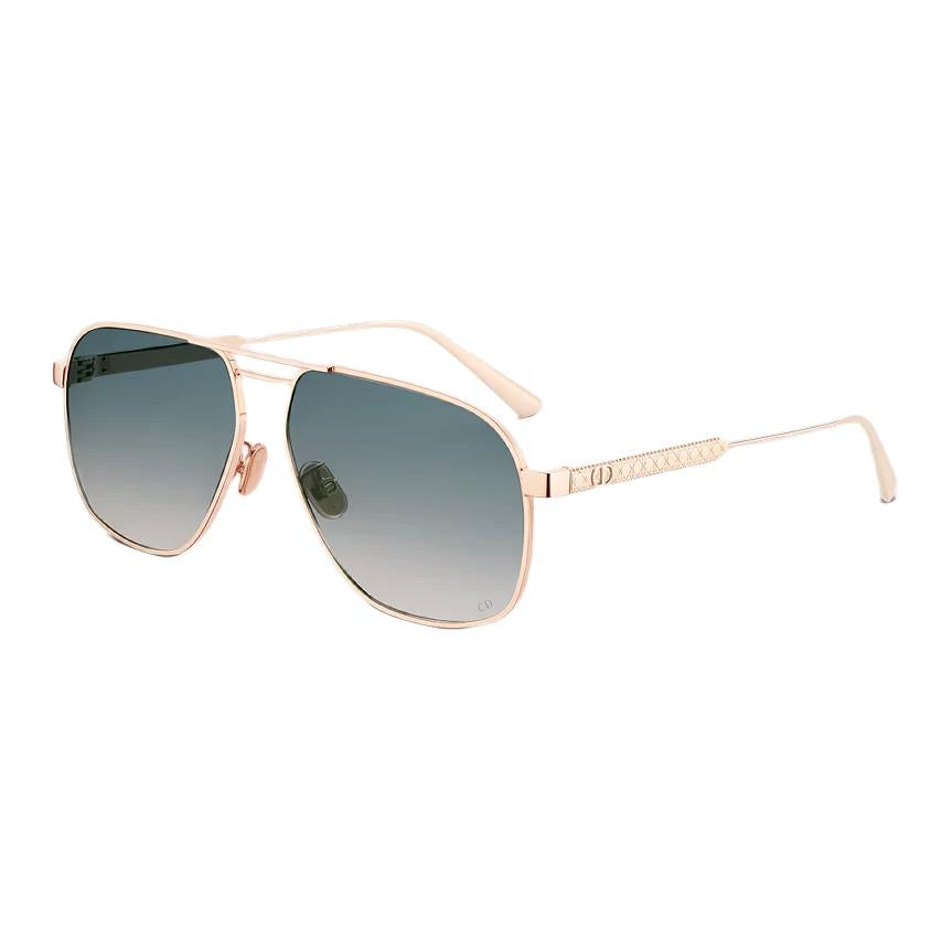 DIOR Metal Aviator Sunglasses Men's Rose Gold