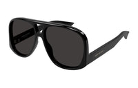 SAINT LAURENT Acetate Nylon Aviator Sunglasses Women's Black