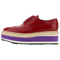 PRADA Casual Single Shoes 6cm Women's Red