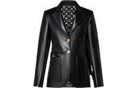 LOUIS VUITTON Leather Preppy Blazer