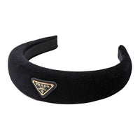 PRADA Fabric Hair Bands Women's Black