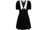 MIU MIU Short-Sleeved Dresses Women's Black