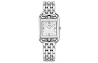 HERMES Cape Cod Collection Wrist Watch Quartz Movement Stainless Steel Watchband White Dial Unisex W057465WW00