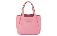PRADA Leather Basket Bag Tote Bag Shopping Bag Handbag Women's Pink