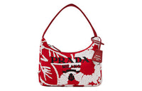 PRADA Re Edition Fabric Embroidery Detail Hobo Shoulder Bag Handbag Regular Women's Red