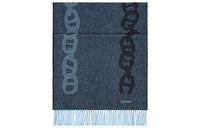 HERMES Knit Scarves Men's Sky Blue
