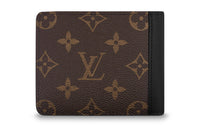 LOUIS VUITTON Wallet Gaspar Monogram Macassar Brown/Black