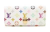 LOUIS VUITTON PVC Key Pouch Women's White & Multicolor