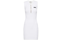 MIU MIU Viscose Dress Sleeveless Dress Women's White