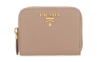PRADA Leather Coin Purse Women's Pink