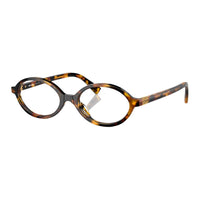 MIU MIU Acetate Oval Eyeglass Frames Women's Brown