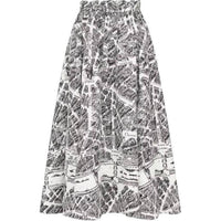 DIOR Casual Long Skirts Women's Black