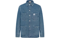 DIOR Logo Embroidered Denim Overshirt