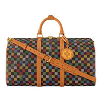 LOUIS VUITTON Silk Travel Bag Unisex Multicolor