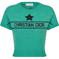 DIOR DIORIVIERA SS24 Cashmere Sweater Women's Sea Blue