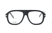 DIOR Acetate Irregular Shape Eyeglass Frames Men's Black