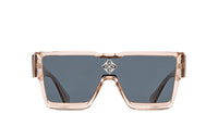 LOUIS VUITTON CYCLONE Irregular Shape Sunglasses Unisex Gold