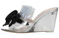 MIU MIU Slide Slippers Women's Silver