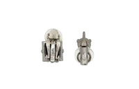 SAINT LAURENT Clip On Earrings Women's Silver