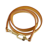 LOUIS VUITTON Gold-Plated Shoulder Straps Women's Brown