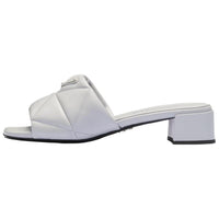 PRADA 45mm Triangle-logo Quilted Mules