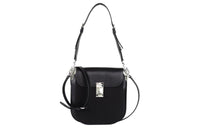 PRADA Natural Leather Portable Crossbody Bag Shoulder Bag Women's Black