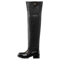 DIOR D Quest Over the knee Boots 4.5cm Women's Black