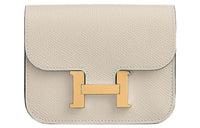 HERMES Constance Slim Epsom Calfskin Card Holder Wallet Fanny Pack Regular Women's