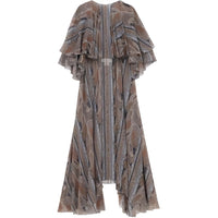 SAINT LAURENT Long Sleeved Dress Women's Multicolor