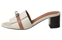 HERMES Gigi Slide Slippers Women's Beige
