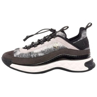 CHANEL Lightweight Low-Top Casual Shoes Women's Gray Brown