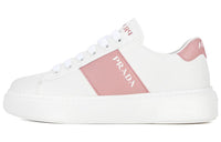 PRADA Low Top Skateboard Shoes Women's Pink White
