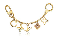 LOUIS VUITTON Bag Charm Chain Fleur De Monogram