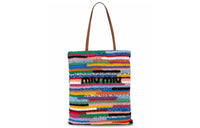 MIU MIU Fabric Tote Bag Shopping Bag Shoulder Bag Handbag Women's Multicolor