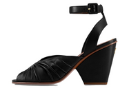 LOUIS VUITTON Olympia Chunky Heel High Heels Women's Black